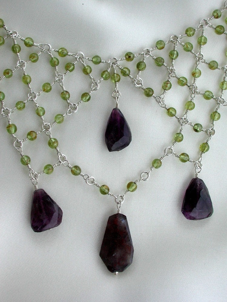 designs by victoria necklace peridot and amethyst fabulous
