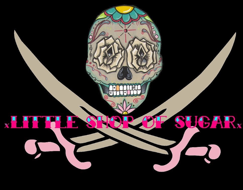 sugar skull. tattoo. Art Prints