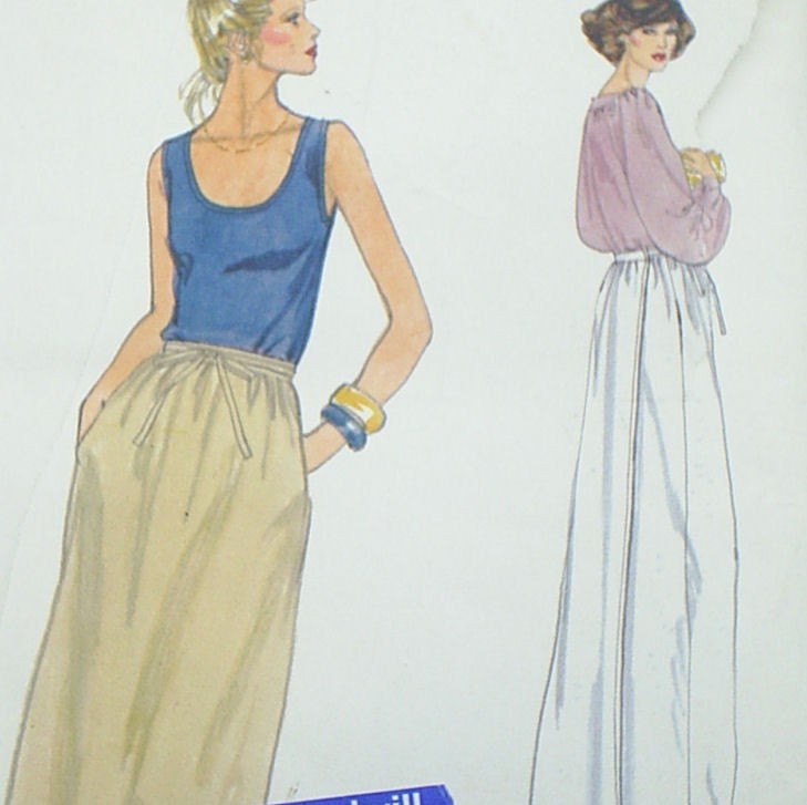 Vintage 80's Ladies Wrap Skirt 