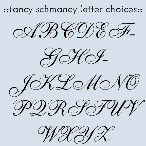 Fancy Letters To Trace