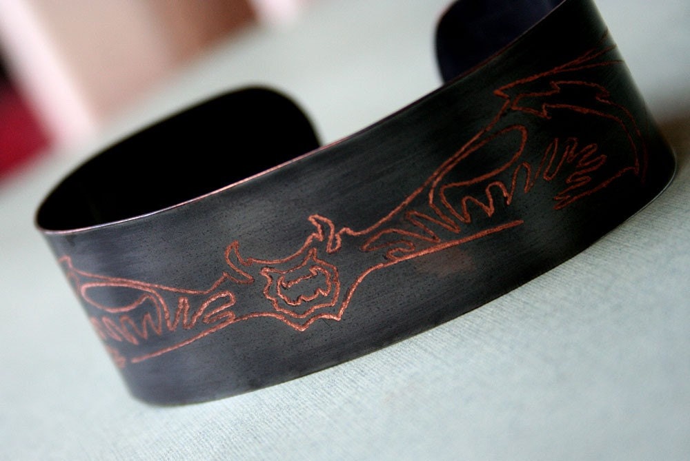 tribal tattoo. vampire bat