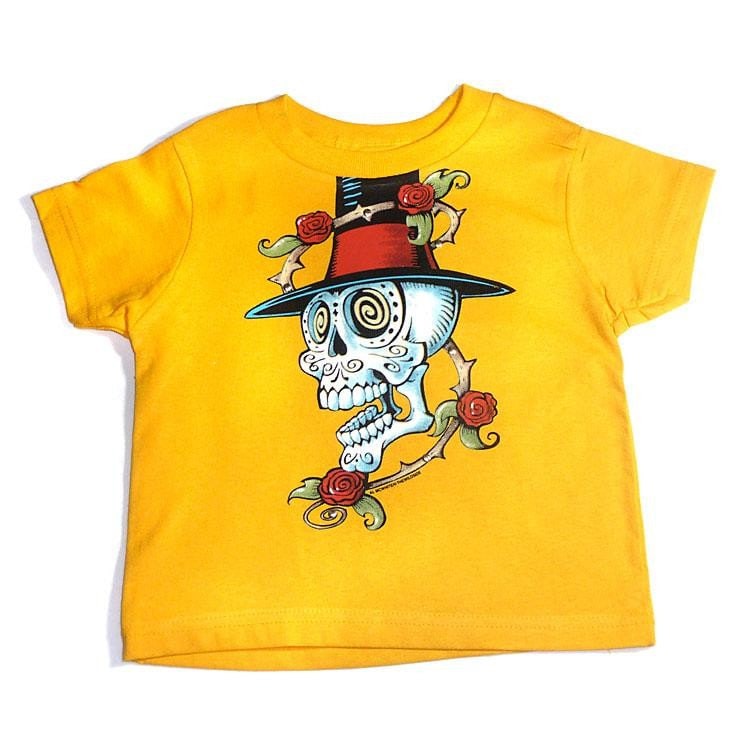 Crazy Skull Top Hat Tattoo T-Shirt 