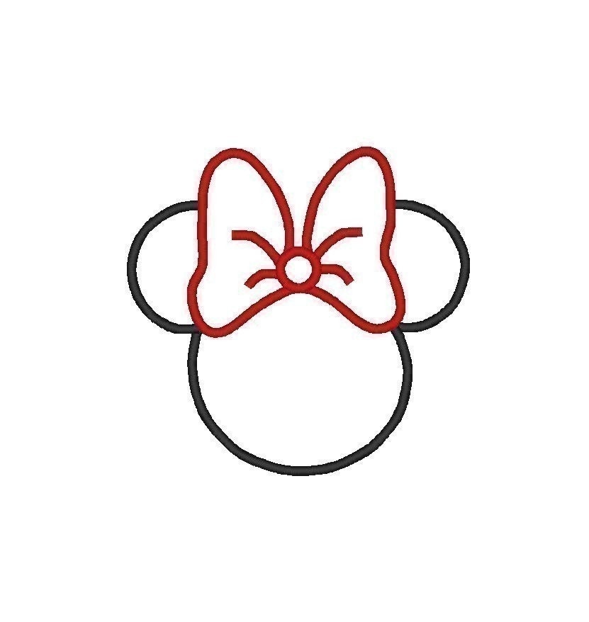 Template Minnie Mouse Face