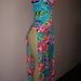 Bright and Beautiful Long Floral Swim Suit Cover Up Size Small/Med