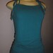Cute Teal Color Tie String Womens Tank Top Fits Size Large and XLarge Also Multiple Ways to Tie Strings