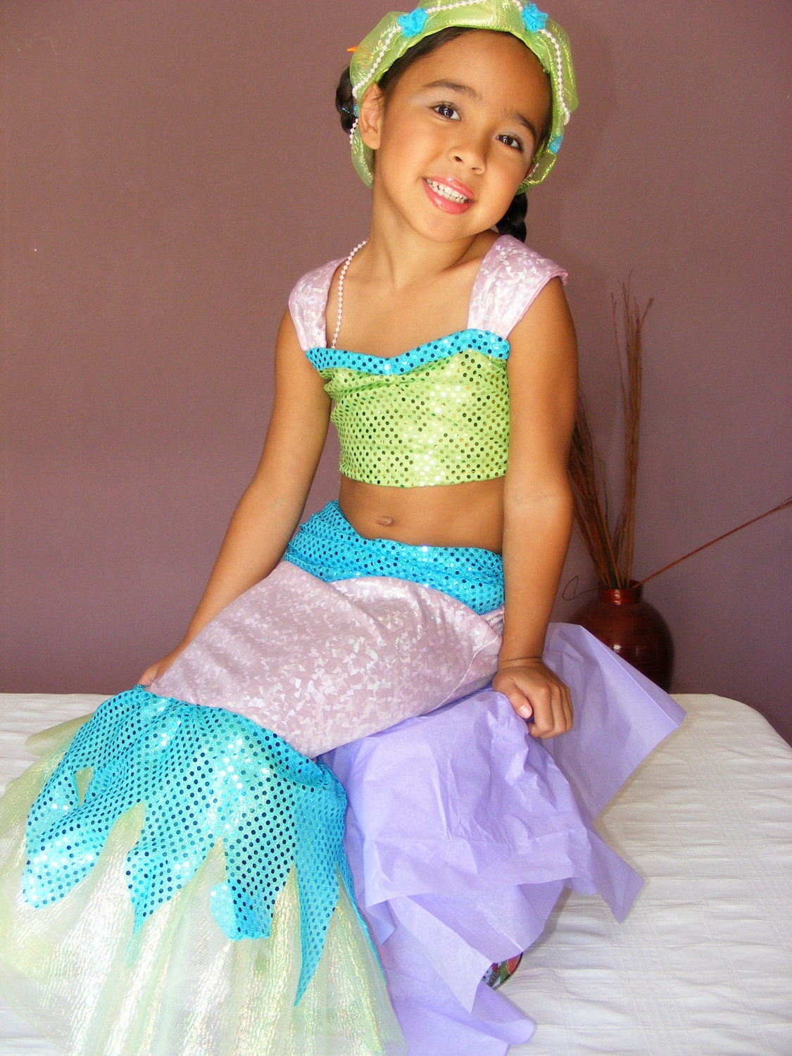Little Mermaid Costume for Girl Sizes 2t-6