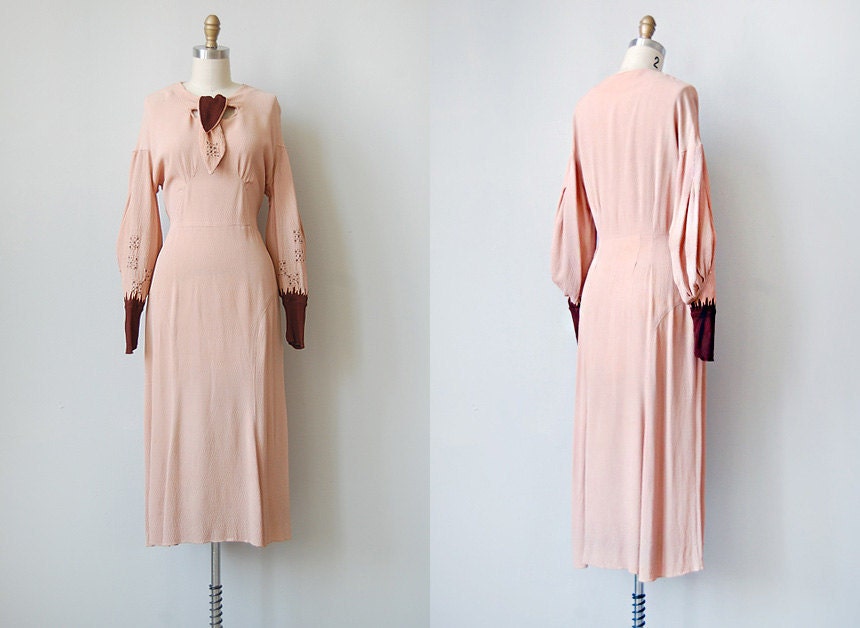 vintage 1930s hollywood starlet dress | BROADWAY MELODY DRESS