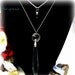 ON SALE Crystal Guardian Angel Sterling Silver Necklace