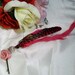 Pink Rose Feathered Hair Extension Barrette