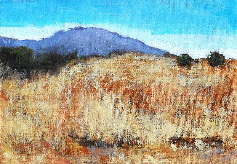 San Diego Landscape Tecolote Teocolote Canyon University of San Diego Painting