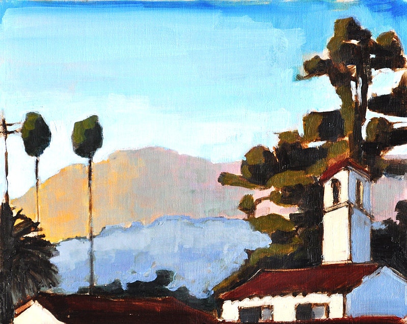 Santa Barbara California Landscape Painting Original Fine Art