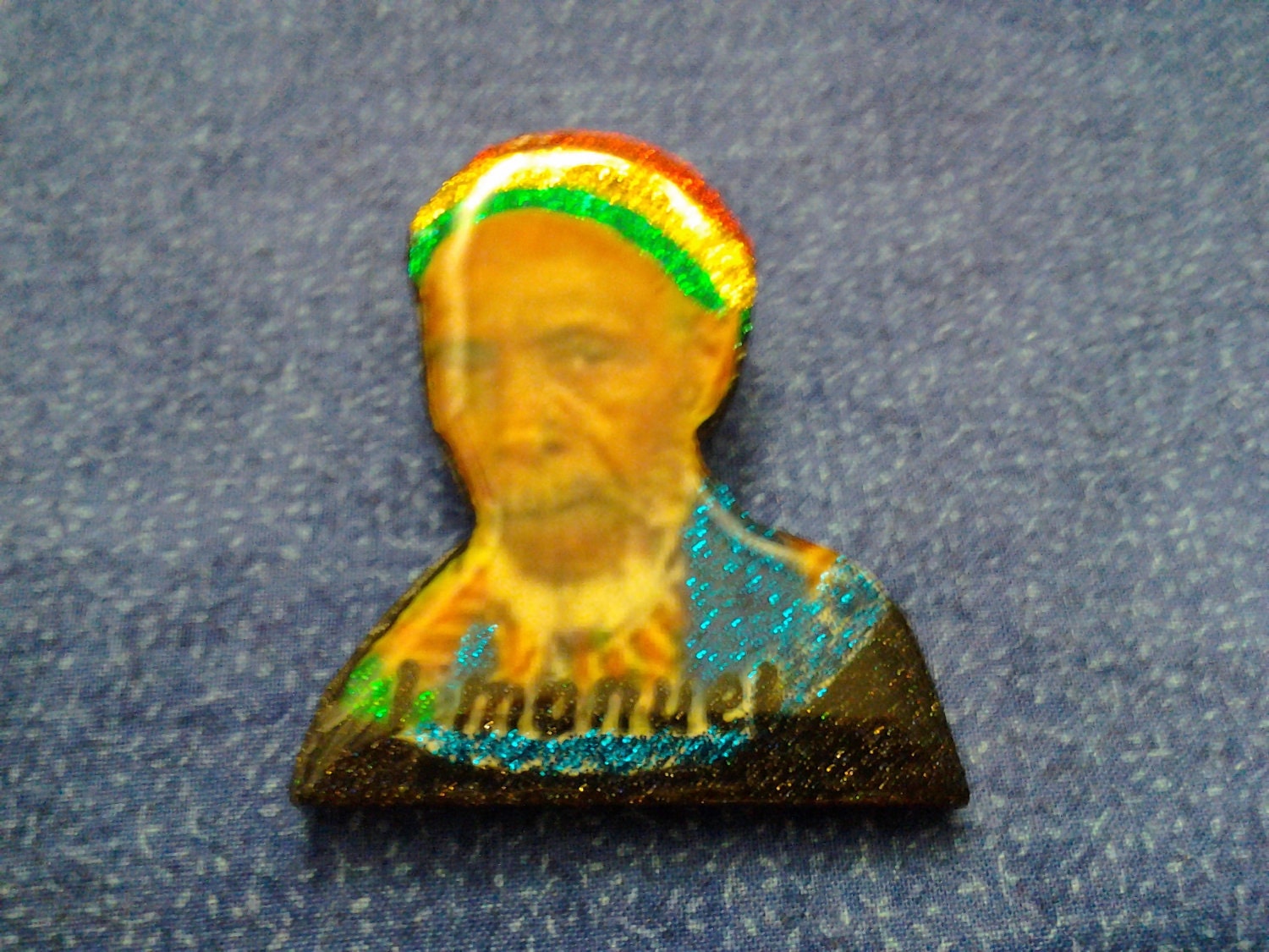 The Royal Touch Rastafari Prince Emmanuel Badge Rastafari Guidance Dada Pin