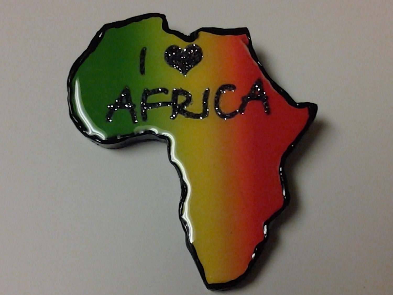 The Royal Touch Rastafari I Love Africa Badge