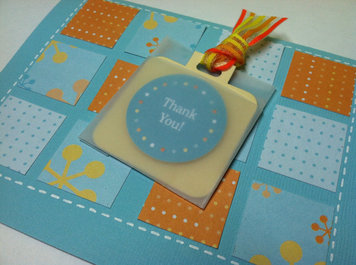 Thank You Squares and Tag Card