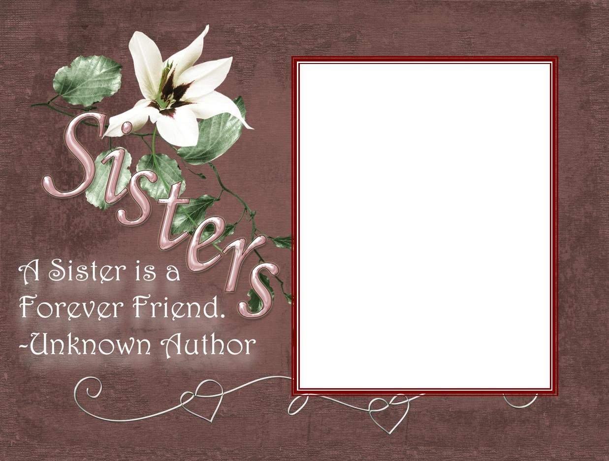 8x6 Sisters Forever Friend Picture Frame