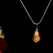Imperial Gold Aura Sterling Silver Wire Wrapped Necklace