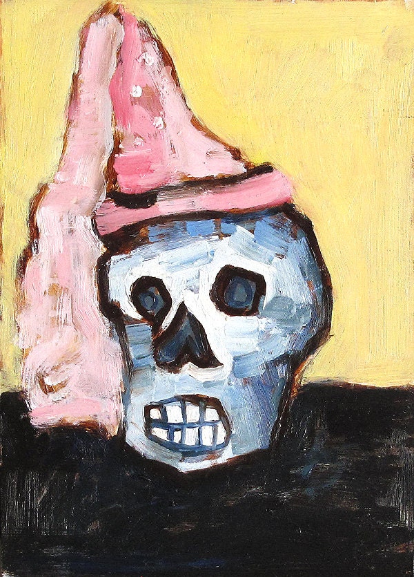 Skull Still Life Painting