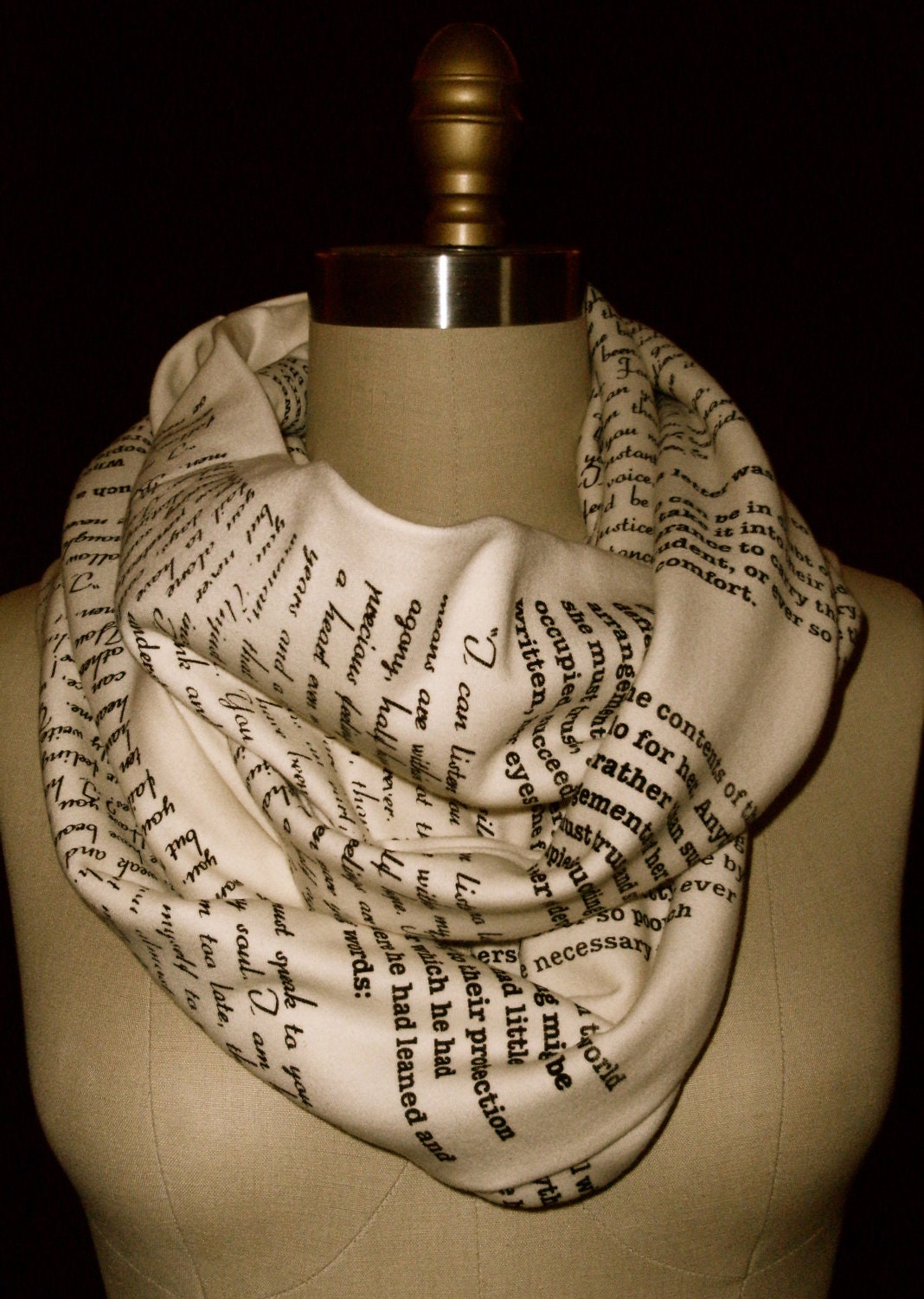 Wrap Up With A Good Book Scarf: Persuasion by Jane Austen
