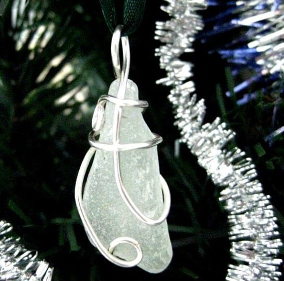 Irish Seaglass Ornament or Beach Glass Suncatcher or  Loose Pendant
