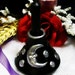 Celestial Ceramic Ritual Chime Candle Holder and Candle