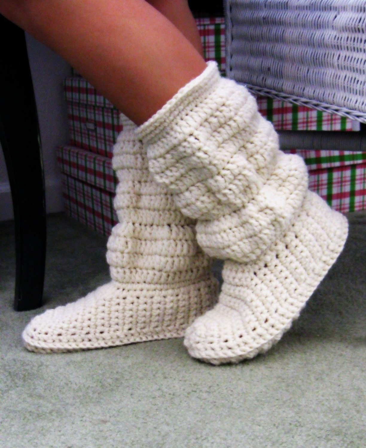 Indie Fashion and Beauty: Fabulous Sweater Slipper Boots!