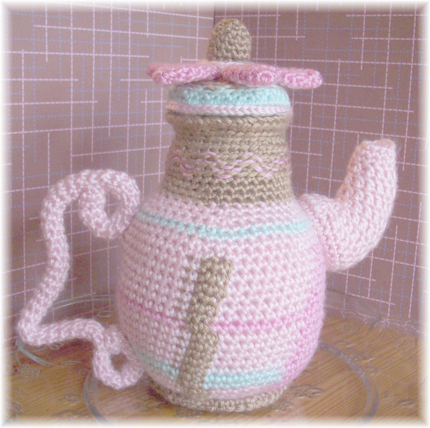 Fancy Crochet Teapot...PDF Pattern 