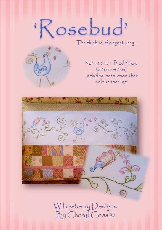 Rosebud Bed Pillow pattern
