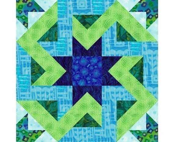 Free Paper Piecing quilt patterns by @FourTwinSisters