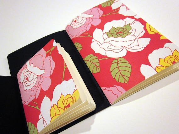 Roses Set hand stitched notebook
