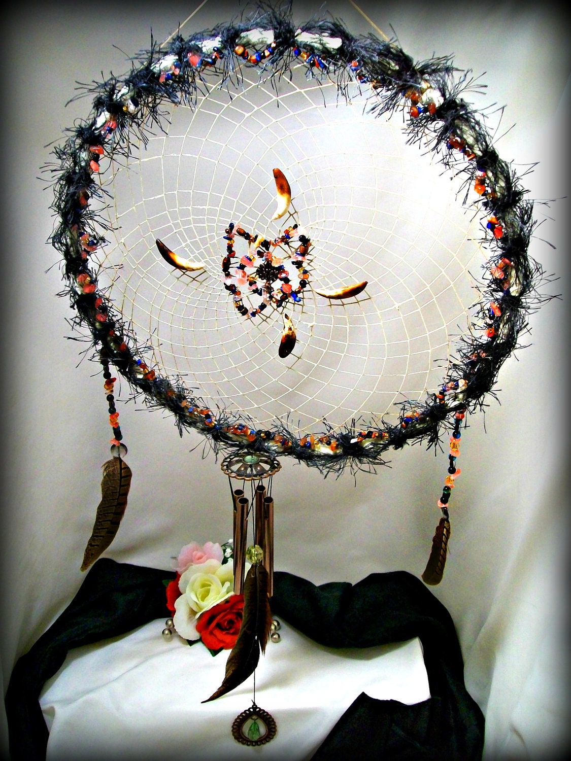 Circle of Life Glow in the Dark Dreamcatcher Window Chime