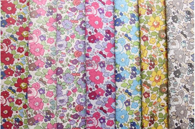 Small pieces of Liberty tana lawn - Betsy - 2012 Spring collection